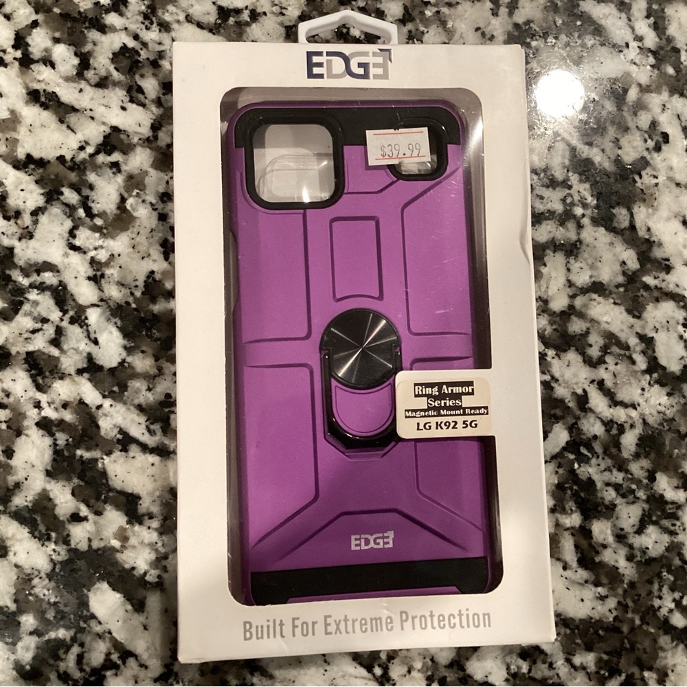 EDGe LG K92 5G Hybrid 360° Ring Armor Shockproof Dual Layers 2 in 1 Hold…